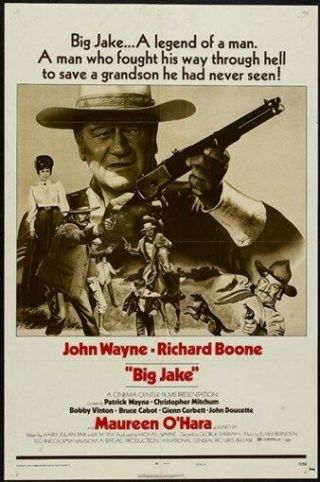 Big Jake Movie Poster John Wayne Rare Hot Vintage