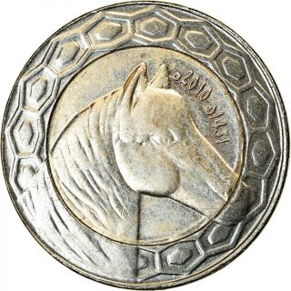 [ 786416] Coin,  Algeria,  100 Dinars,  2010/ah1431,  Algiers,  Ms (63),  Bi - Metallic