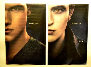 2 Twilight Breaking Dawn Posters Edward & Jacob 22.  5 " By 34 "