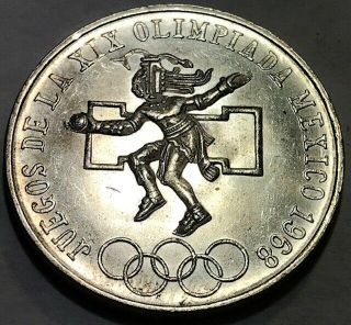 Mexico - Summer Olympics - 25 Pesos 1968 - Km - 479.  1 - Bu Large Silver Coin