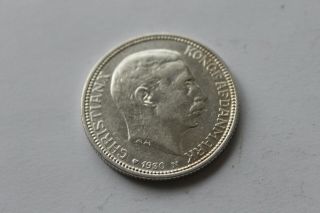 Denmark 2 kroner 1930 silver nr.  57 @ 3