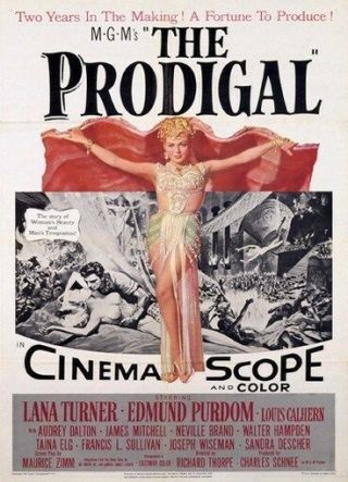 The Prodigal Movie Poster Lana Turner Rare Vintage 1
