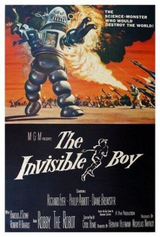 The Invisible Boy Movie Poster - Rare Vintage