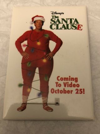 Walt Disney The Santa Clause Promo Movie Pin Button Pinback Tim Allen