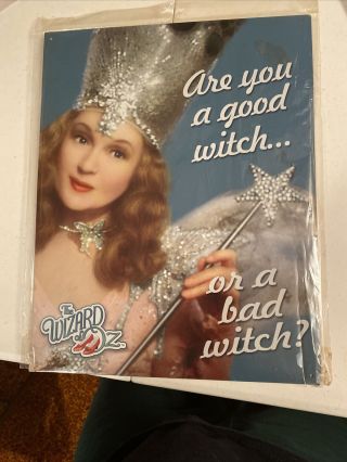 The Wizard Of Oz Are You A Good Witch Or A Bad Witch ? Tin Poster