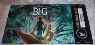 The Bfg – Big Friendly Giant (2016) Collectible Ticket Imax Disney
