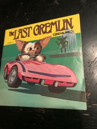 Gremlins Read - Along Book & 33 1/3 Rpm Record: 1984 The Last Gremlin Part 5 Movie