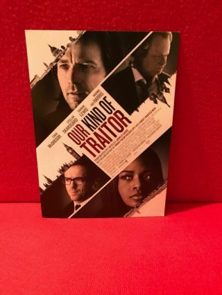 Our Kind Of Traitor Lionsgate Movie Poster Card Ewan Mcgregor Promotional Film