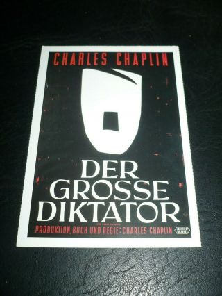 The Great Dictator,  Film Card [charles Chaplin,  Paulette Goddard]