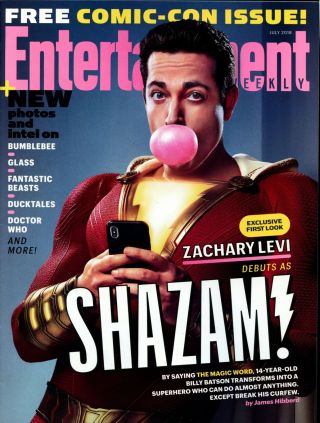 Entertainment Weekly July 2018 San Diego Comic Con Shazam / Bumblebee