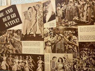 Abbott And Costello,  Pardon My Sarong,  Two Page Vintage Clipping
