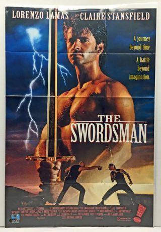 Movie Poster The Swordsman 1992 Lorenzo Lamas Claire Stansfield