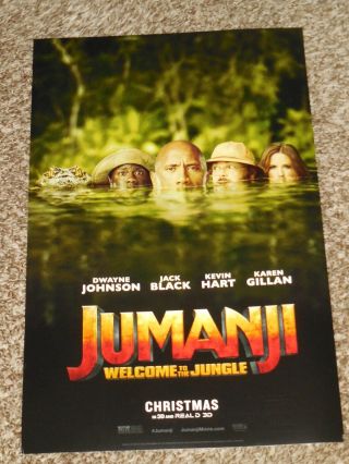 Jumanji Welcome To The Jungle " B " 11x17 Promo Movie Poster