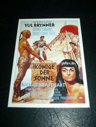 Kings Of The Sun,  Film Card [yul Brynner,  George Chakiris,  Shirley Ann Field]