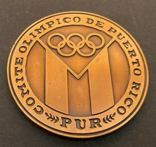 Puerto Rico 1990s Medalla reconocimiento Comite Olimpico de PR,  PUR,  bronce 3