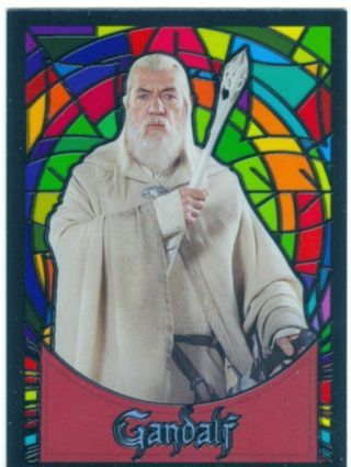Lord Of The Rings Evolution Series Stained Glass Trading Cards - Your Choice