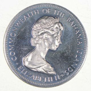 Silver - World Coin - 1971 Bahama Islands 1 Dollar - World Silver Coin 110