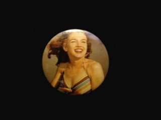 MARILYN MONROE VINTAGE BUTTON PIN BADGE NOT FILM DVD CD POSTER UK MADE 3