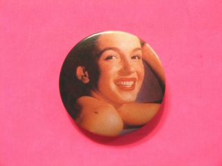 Marilyn Monroe Vintage Button Pin Badge Uk Made
