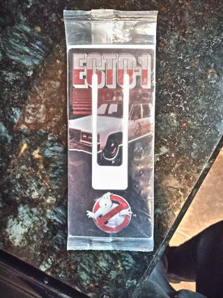 Vintage Factory Ghostbusters Holographic Bookmark Ecto - 1