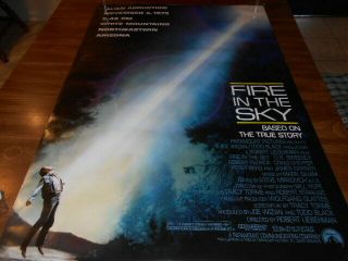 Vintage Fire In The Sky Movie Poster 2 Sided 27 " X 40 "