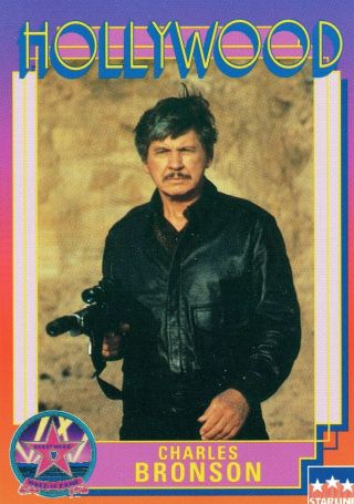 Charles Bronson,  Actor On 1991 Hollywood Walk Of Fame Card 16.  Ww S/h