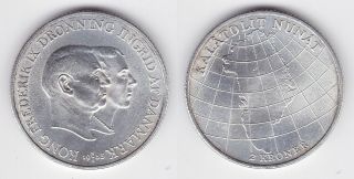 Silver Coin 15 Gr X 0,  800 - Denmark - 2 Kroner Tuberculosis 1953 - Vf.  X1965