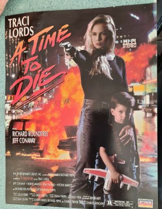1991 Traci Lords A Time To Die 9x11 Promo Ad Sheet