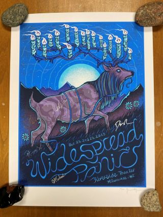 Widespread Panic Autographed Poster - Riverside Theater Milwaukee (2015)