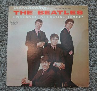 Beatles Rare Orig 1964 Vee Jay " Introducing The Beatles Embossed Stereo Cover