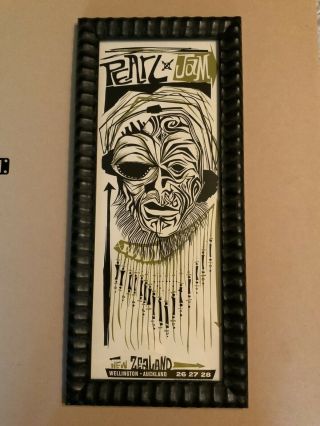 Pearl Jam 1998 Auckland Zealand Poster Ames Bros Yield Tour