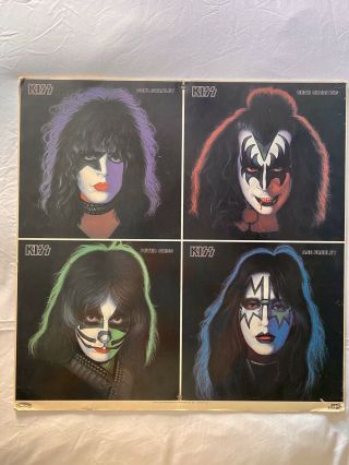 Mega Rare 1978 Kiss Solo Albums 4 By 4 Store Display