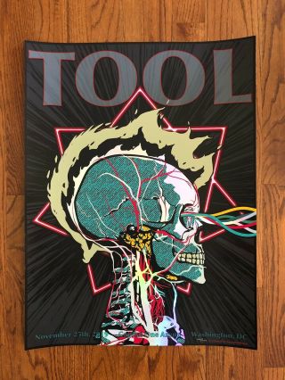 Tool Band Dc Concert Poster Washington D.  C 11/25/19 Holographic Artist 2019 Foil