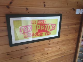 Sex Pistols - 1977 Promo Poster - Framed - Very Rare - Punk - The Clash