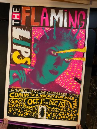 Flaming Lips - 1994 Wayne Coyne Silkscreened Gig Poster - Candlebox