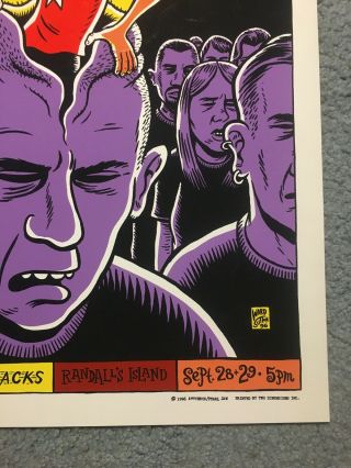 Pearl Jam Randalls Island 1996 Ames Concert Poster Ben Harper 3