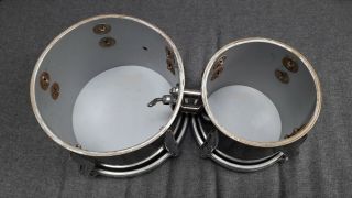 vintage premier bongo drums mahogany ringo starr 1960s model 520,  6” & 8” 3
