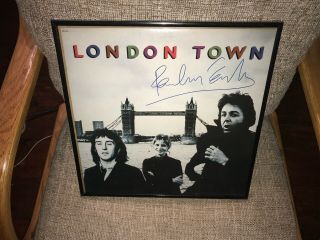 Paul Mccartney Signed Autographed London Town Album With