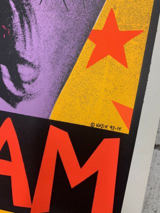 Vintage Pearl Jam Soundgarden Frank Kozik Silkscreen 1992 Concert Poster /2500 3