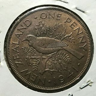1941 Zealand One Penny Uncirculated