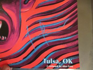 Tool Alex Grey Tulsa 2019 Band Signed Gig Poster Guardian Screen Print Rare 3