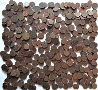 2 Pounds Of Germany Vintage Coins 1 2 5 10 Pf