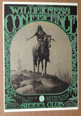 Wilderness Conference - Vintage Printing Psychedelic Era Concert Poster