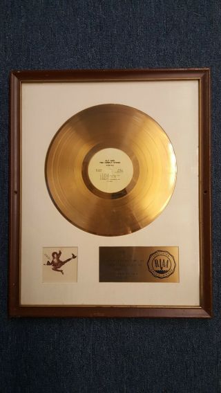 Sly And The Family Stone - Fresh Riaa Gold Record Award Presented To Band Member