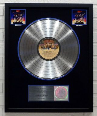 Kiss Destroyer Authentic Riaa Platinum Record Award Gene Simmons / Paul Stanley