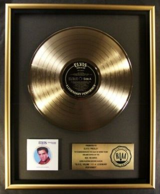 Elvis Presley A Legendary Performer Volume 3 Lp Gold Riaa Record Award Rca