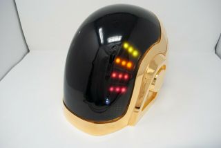 Daft Punk Helmet Guy - Manuel 24k gold plated homemade LEDs 2