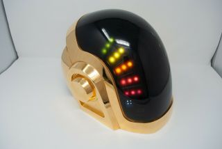 Daft Punk Helmet Guy - Manuel 24k gold plated homemade LEDs 3