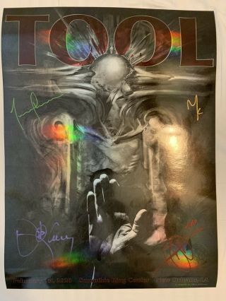 Tool Signed Poster Orleans,  La 2/1/2020 Art By Allen Williams