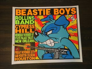 Frank Kozik Autographed Beastie Boys Poster